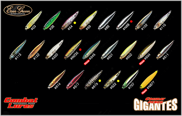 Evergreen Pencil Gigantes карта цветов