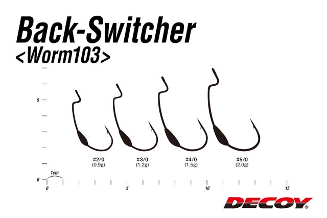 DECOY Back Switcher Worm103: размерный ряд
